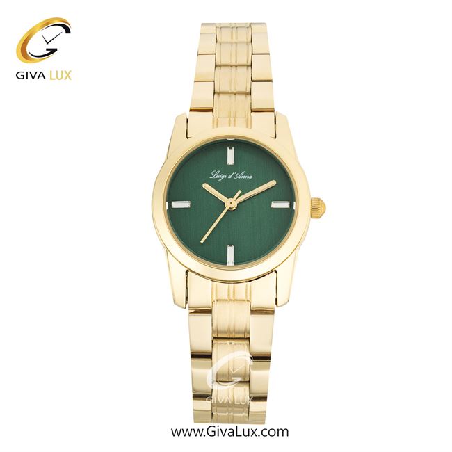 ساعت مچی اورجینال زنانه LdA طلایی | طلایی| سبز| کد رفرنس 2463